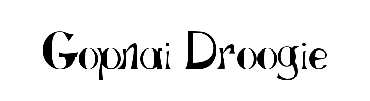 Gopnai Droogie  免费字体下载