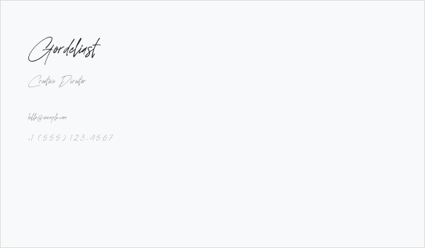 Gordeliast Business Card