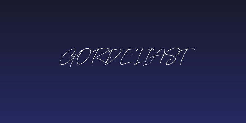 Gordeliast Social Header