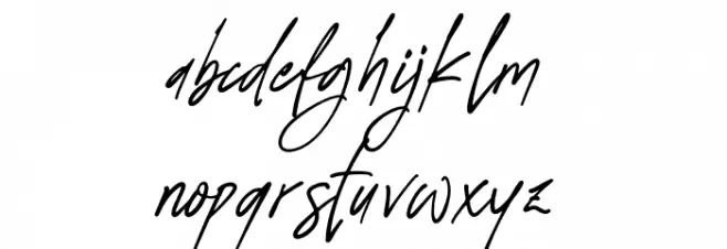 Gordeliast Font LOWERCASE
