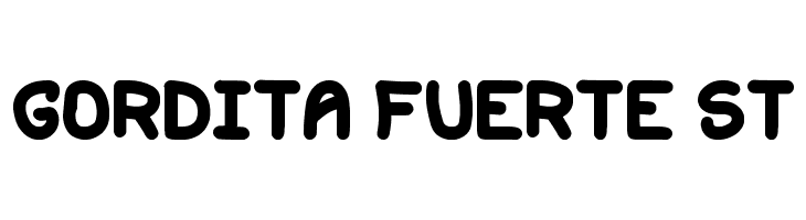 Gordita Fuerte St  les polices de caractères gratuit tlcharger