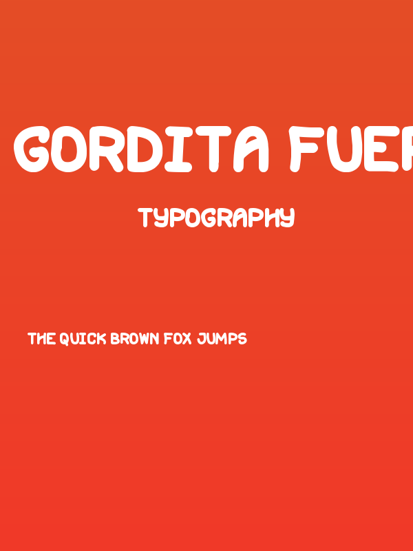 Gordita Fuerte St Poster