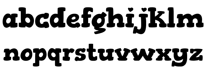 Gorditas Bold Font LOWERCASE