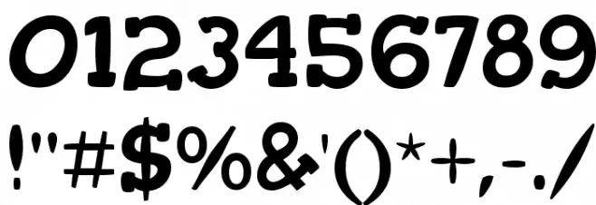 Gorditas Font OTHER CHARS