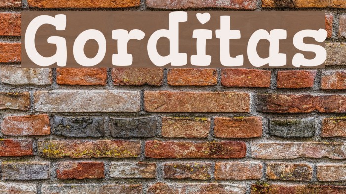 Gorditas Font examples