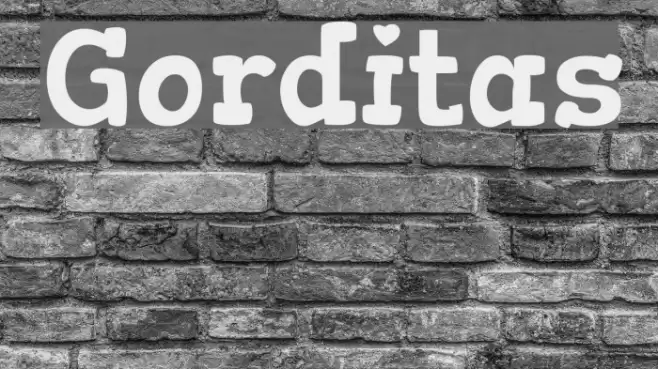Gorditas Font examples