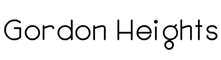 Gordon Heights Font