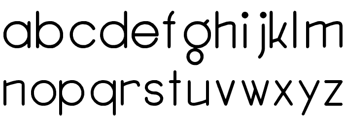 Gordon Heights Font LOWERCASE