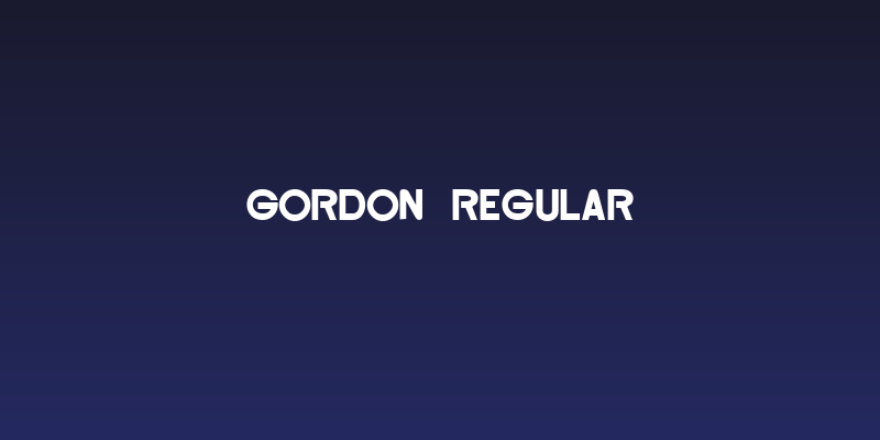 Gordon Regular Social Header