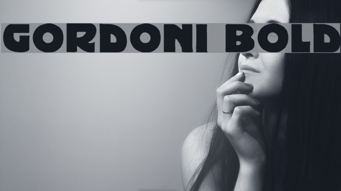 Gordoni Bold Font examples