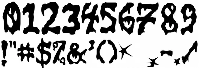 GoreFont II Font OTHER CHARS