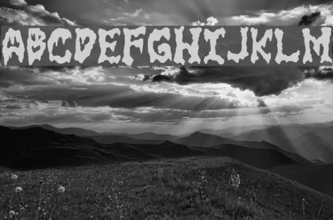 GoreFont II Font examples