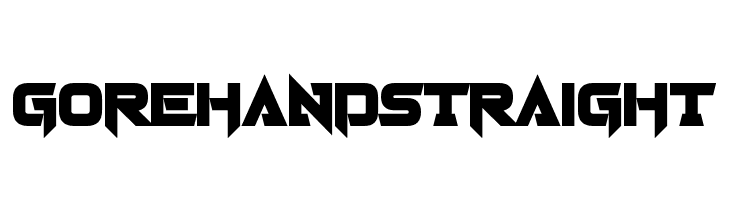 Gorehand Straight  Free Fonts Download