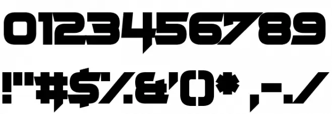 Gorehand Straight Font OTHER CHARS