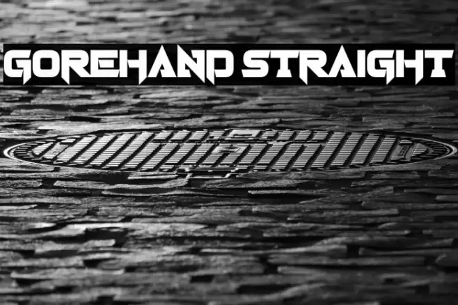 Gorehand Straight Font examples
