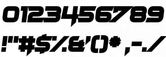 Gorehand Font OTHER CHARS