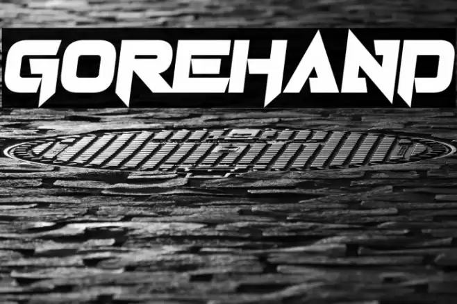 Gorehand Font examples