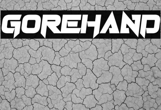 Gorehand Font examples