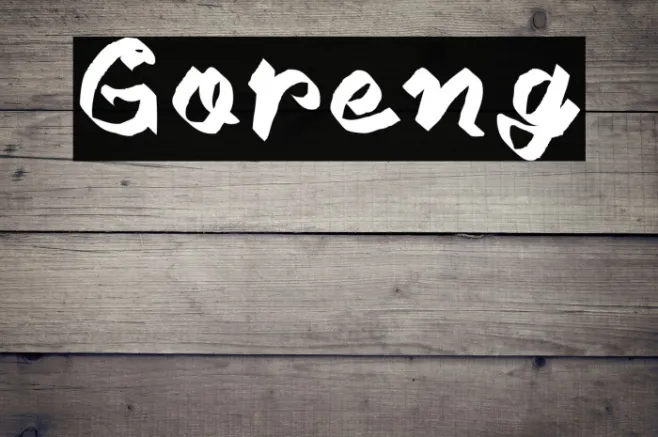 Goreng Example 1