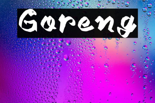 Goreng Example 3