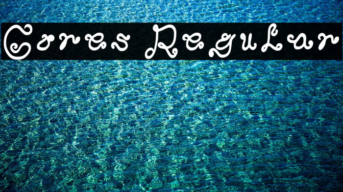 Gores Regular Font examples