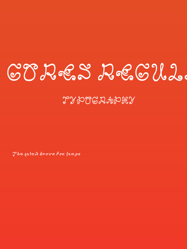 Gores Regular Poster