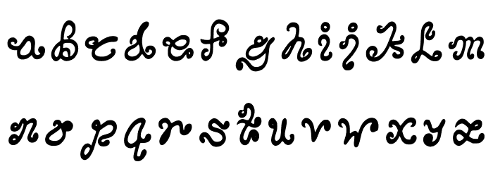 Gores Regular Font LOWERCASE