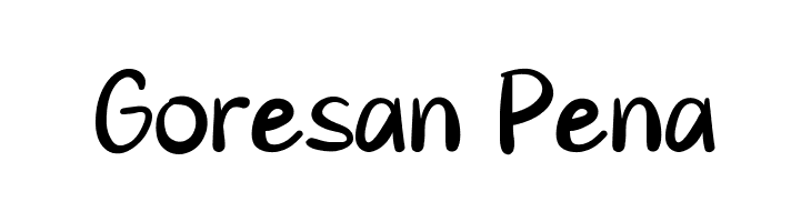 Goresan Pena  font caratteri gratis