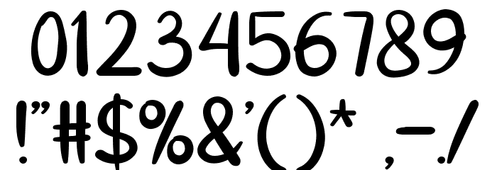 Goresan Pena Font OTHER CHARS