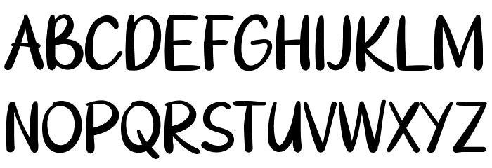 Goresan Pena Font UPPERCASE