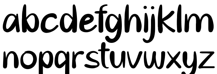 Goresan Pena Font LOWERCASE