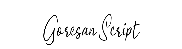 Goresan Script  لخطوط تنزيل
