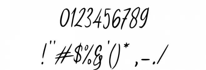 Goresan Script フォント その他の文字