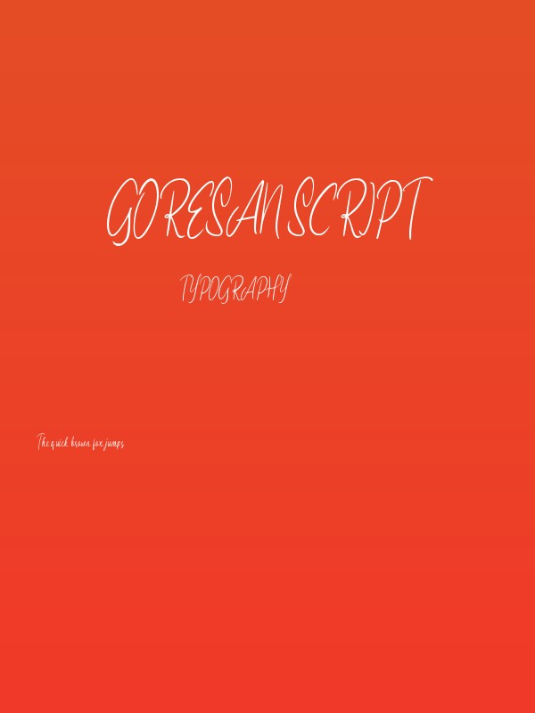 Goresan Script Poster