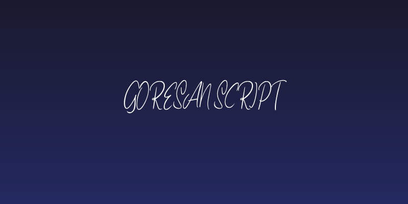 Goresan Script Social Header