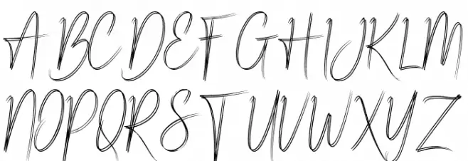 Goresant Script Dual 字体 大写