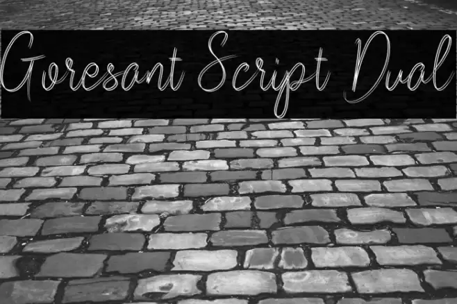 Goresant Script Dual Font examples