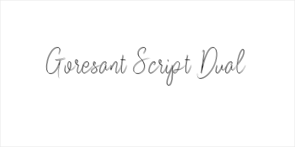Goresant Script Dual Logo