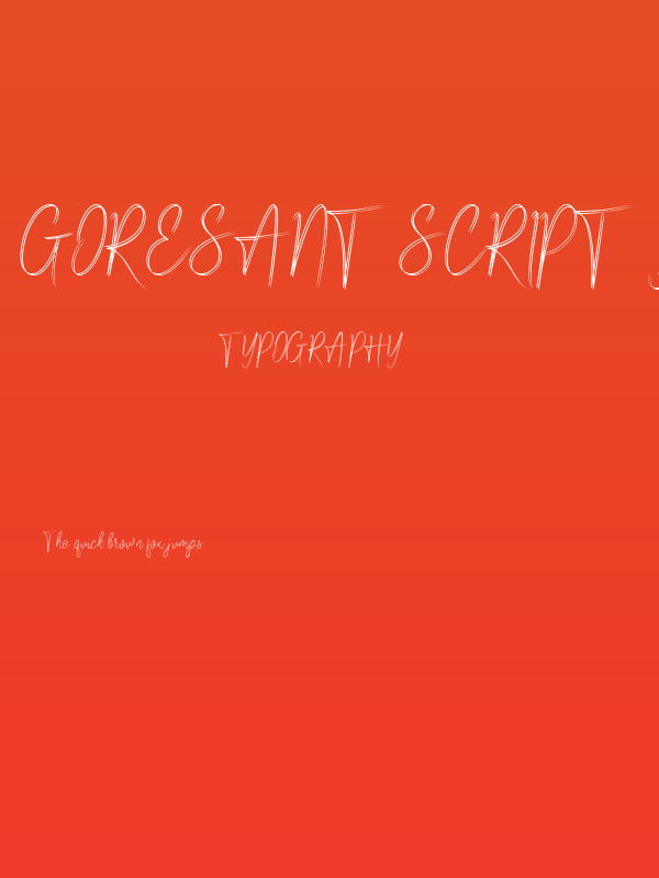 Goresant Script Dual Poster