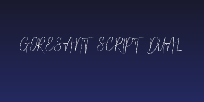 Goresant Script Dual Social Header