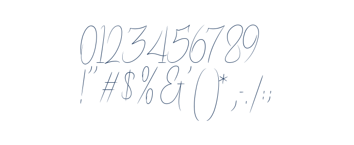 Goresant Script Light Other Characters