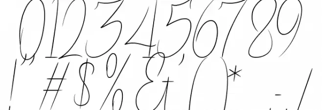 Goresant Script Light Font OTHER CHARS