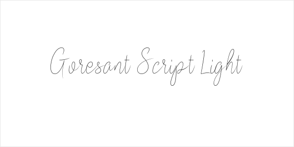 Goresant Script Light Logo