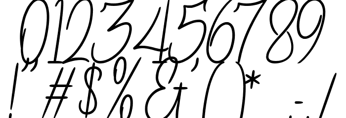 Goresant Script Font OTHER CHARS