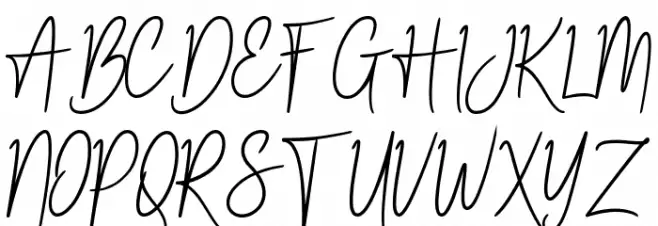 Goresant Script Polices MAJUSCULES