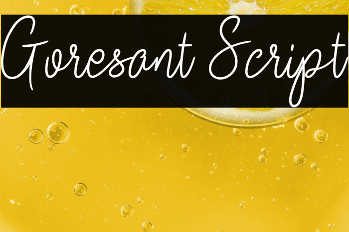 Goresant Script Example 1