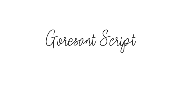 Goresant Script Logo