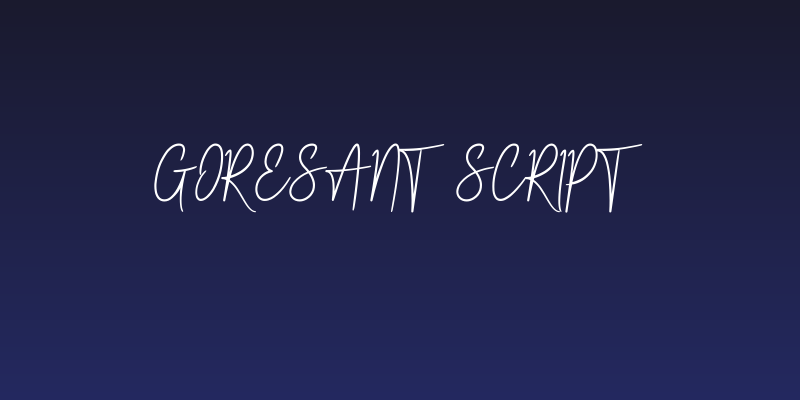 Goresant Script Social Header