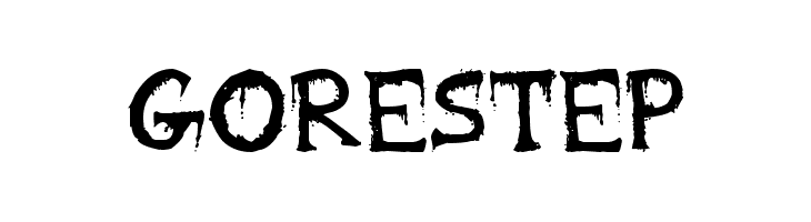 Gorestep  Frei Schriftart Herunterladen