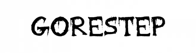 Gorestep  Frei Schriftart Herunterladen